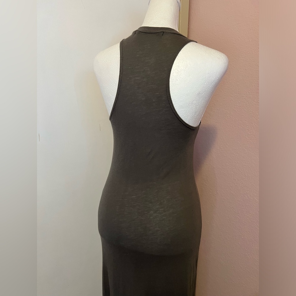 Slate Racerback Side Slit Maxi Dress - Picture 4 of 16